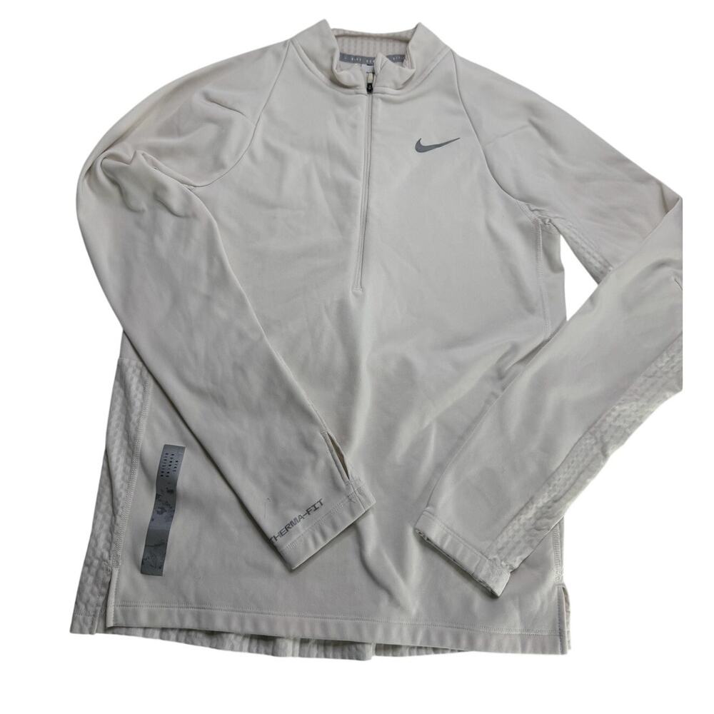 Nike Therma-FIT running quarter-zip pullovers Women's White Size Small